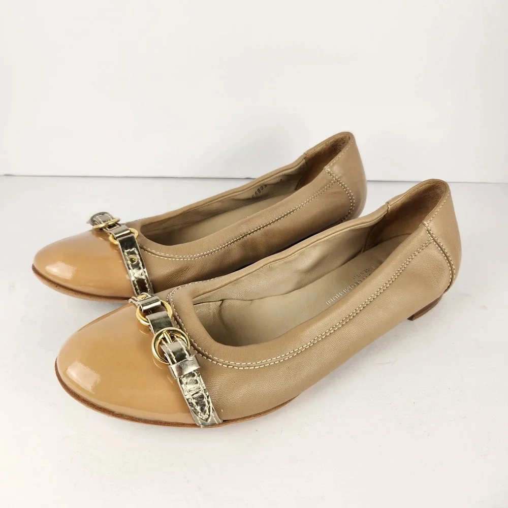 AGL ATTILIO GIUSTI Women's Ballet Preppy Flats 39 (8)